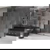 Mexen Velar разтегляема душ屏 Walk-in 130 x 200 см, прозрачно 8 мм, черно - 871-130-000-03-70