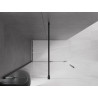 Mexen Velar плъзгаща се душ преграда Walk-in 130 x 200 см, прозрачна 8 мм, черна