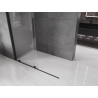 Mexen Velar плъзгаща се душ кабина Walk-in 140 x 200 см, прозрачна 8 мм, черна