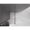 Mexen Velar плъзгаща се душ кабинна стена Walk-in 130 x 200 cm, прозрачна 8 mm, gun gray