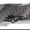 Mexen Velar разтегаема душа стена Walk-in 140 x 200 см, прозрачна 8 мм, сиво с четкано покритие - 871-140-000-03-66