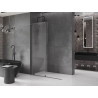 Mexen Velar плъзгаща се душ стена Walk-in 140 x 200 cm, прозрачен 8 mm, четка gun gray