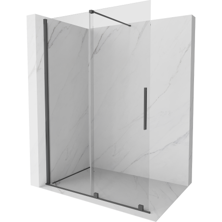 Mexen Velar плъзгаща се душ стена Walk-in 150 x 200 см, прозрачна 8 мм, пистолетно