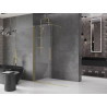 Mexen Velar плъзгаща се стена за душ Walk-in 130 x 200 см, прозрачна 8 мм, златна