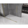 Mexen Velar плъзгаща се душ кабина Walk-in 160 x 200 см, прозрачна 8 мм, златна