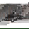 Mexen Velar плъзгаща се душ кабина Walk-in 140 x 200 cm, прозрачна 8 mm, четкана мед - 871-140-000-03-65