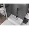 Mexen Fox параван за вана, плъзгащи се 2 крила, 85 x 150 см, прозрачен, черен - 891-085-002-70-00