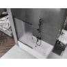 Mexen Fox душова завеса 2-рушеви подвижен 100 x 150 см, матов черен - 891-100-002-70-30