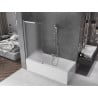 Mexen Fox 2-крилен плъзгащ се параван за баня 120 x 150 см, матиран, хром - 891-120-002-01-30