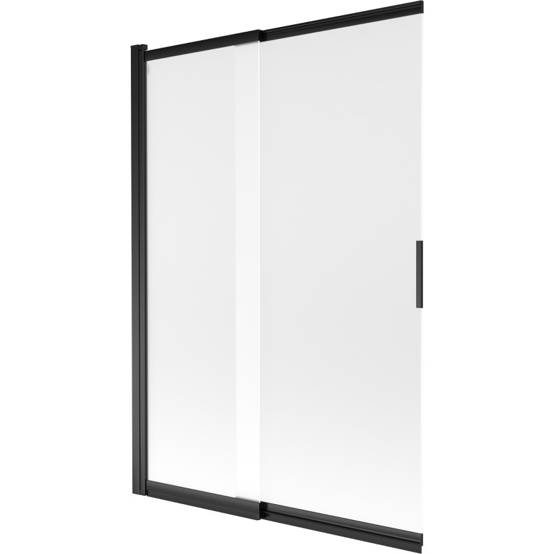 Mexen Fox двукрила плъзгаща се вана 120 x 150 см, матирана, черна - 891-120-002-70-30