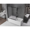Mexen Fox двукрила плъзгаща се вана 120 x 150 см, матирана, черна - 891-120-002-70-30