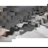Mexen Fox преграда за вана 2-колонна плъзгаща 120 x 150 см, матирано стъкло, черно - 891-120-002-70-30