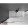 Mexen Fox двукрила плъзгаща се вана 120 x 150 см, матирана, черна - 891-120-002-70-30