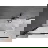 Mexen Fox преграда за вана 2-колонна плъзгаща 120 x 150 см, матирано стъкло, черно - 891-120-002-70-30