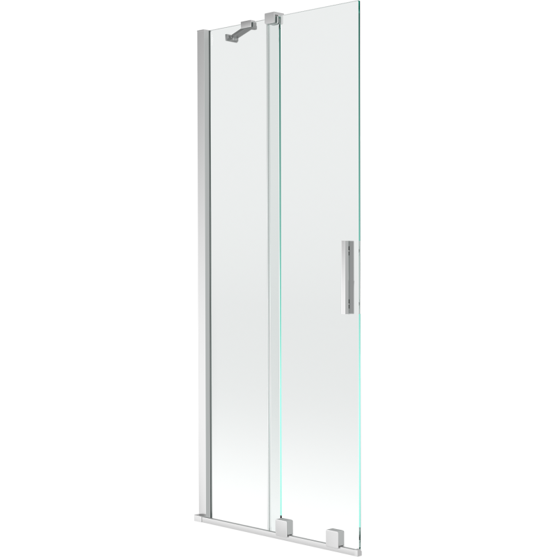 Mexen Velar сгъваем параван за вана, 2 крила, плъзгащ се 70 x 150 cm, прозрачен, хром - 896-070-000-01-01