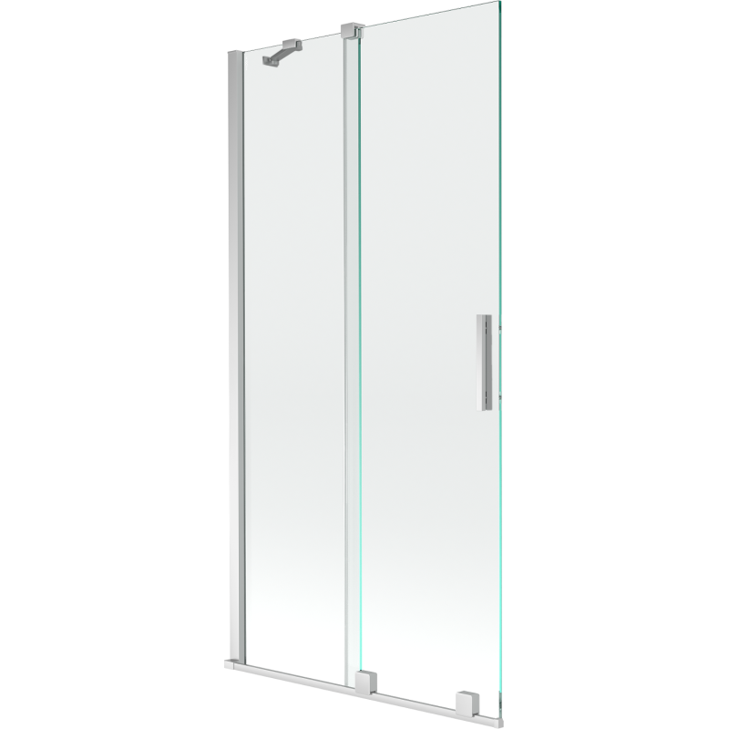 Mexen Velar двукрилен плъзгащ се душ-параван 95 x 150 cm, прозрачен, хром - 896-095-000-01-01