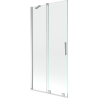 Mexen Velar двукрилен плъзгащ се душ-параван 95 x 150 cm, прозрачен, хром - 896-095-000-01-01