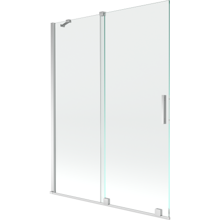 Mexen Velar душ параван двукрилен 130 x 150 cm, прозрачен, хром - 896-130-000-01-01