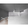 Mexen Velar параван за вана с 2 крила, плъзгащ се, 95 x 150 см, прозрачен, бял