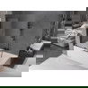 Mexen Velar двукрилен плъзгащ се параван за вана 120 x 150 см, прозрачен, черен - 896-120-000-01-70