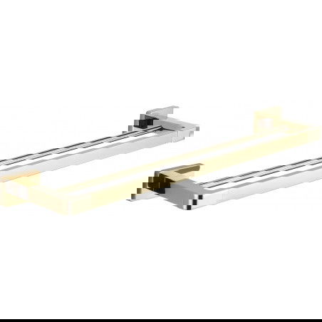 Mexen Asis двоен закачалка за кърпи, златен - 7017625-50