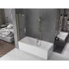 Mexen Velar двоен душ параван 90 x 150 cm, прозрачен, златист мат - 896-090-000-01-55