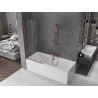 Mexen Velar двойна разтегателна вана 85 x 150 см, прозрачна, розово злато