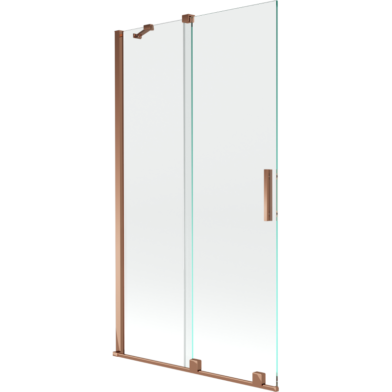 Mexen Velar параван за вана с 2 плъзгащи се крила 100 x 150 см, прозрачен, розово