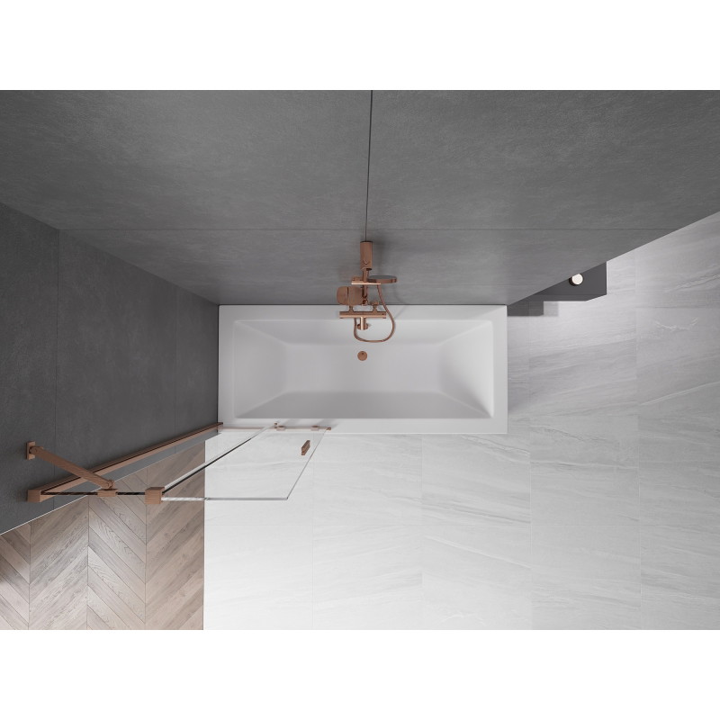 Mexen Velar параван за вана, плъзгащ се, 2-крилен, 70 x 150 см, прозрачен,