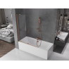 Mexen Velar Параван за вана 2-крилен плъзгащ се 130 x 150 см, прозрачен, четкана