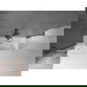 Mexen Velar параван за вана, 2-крилен плъзгащ се 95 x 150 cm, прозрачен, матиран в цвят gun gray - 896-095-000-01-66