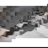 Mexen Velar плъзгащ параван за вана 2-крилен 110 x 150 см, прозрачен, четкано оръжейно сиво - 896-110-000-01-66