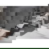 Mexen Velar плъзгащ параван за вана 2-крилен 110 x 150 см, прозрачен, четкано оръжейно сиво - 896-110-000-01-66