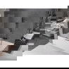 Mexen Velar двукрилен плъзгащ се параван за вана 120 x 150 см, прозрачен, четкано оръжейно сиво - 896-120-000-01-66