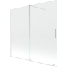 Mexen Velar разтегателен параван за баня с 2 крила 170 x 150 см, прозрачен, бял