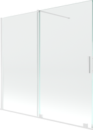 Mexen Velar разтегателен параван за баня с 2 крила 170 x 150 см, прозрачен, бял