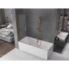 Mexen Velar разтегателен екран за вана, двукрилен, 150 x 150 см, прозрачен,