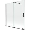 Mexen Velar параван за вана 2-крилен плъзгащ се 150 x 150 см, прозрачен, черен - 896-150-000-01-70