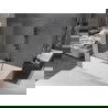 Mexen Velar параван за вана, 2-крилен плъзгащ се 150 x 150 см, прозрачен, четкано сиво - 896-150-000-01-66