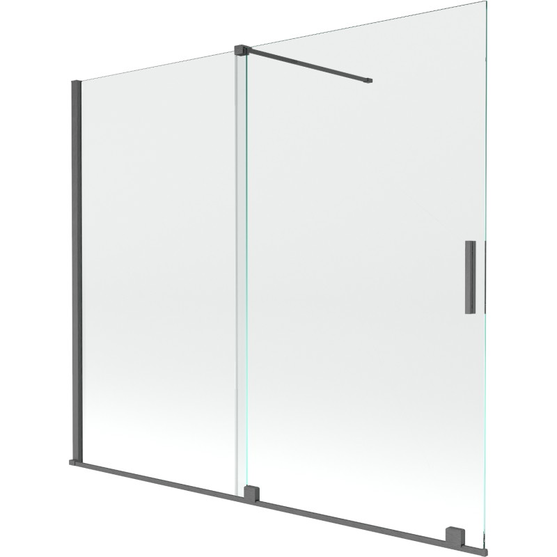 Mexen Velar двукрилен разтегаем параван за вана 180 x 150 cm, прозрачен, матово