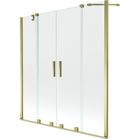 Mexen Velar Дуо двукрилен душ параван, плъзгащ се 160 x 150 см, прозрачен,