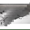 Mexen Velar Duo двукрилен плъзгащ се преграда за вана 140 x 150 cm, прозрачен, черен - 896-140-000-02-70