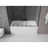 Mexen Velar Двукомпонентен плъзгащ параван за вана 160 x 150 см, прозрачен,