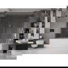 Двустръкален подвижен екран за вана Mexen Velar Duo 180 x 150 см, прозрачен, златен - 896-180-000-02-50