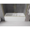 Mexen Velar Дует параван за вана 2-крилен плъзгащ се 200 x 150 см, прозрачен,