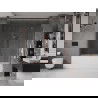 2-крилен плъзгащ се параван за вана Mexen Velar Duo 180 x 150 см, прозрачен, розово злато - 896-180-000-02-60