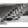 Mexen Velar Duo стъклен параван за вана, двукрилен плъзгащ, 200 x 150 см, прозрачен, четкана мед - 896-200-000-02-65