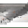 Mexen Velar Duo стъклен параван за вана, двукрилен плъзгащ, 200 x 150 см, прозрачен, четкана мед - 896-200-000-02-65