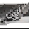 Mexen Velar Duo параван за вана, двукрилен, плъзгащ се 170 x 150 см, прозрачен, четкано оръжеен сив - 896-170-000-02-66