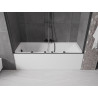 Mexen Velar Дуо вана параван 2-крилен плъзгащ се 200 x 150 см, прозрачен, четка